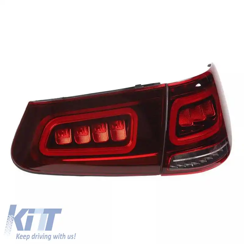 Set de stopuri potrivit pentru Mercedes-Benz GLC C253/X253 Pre-Face To Facelift Look Full Led Bar Roșu/Cristal Carner-image-6314652