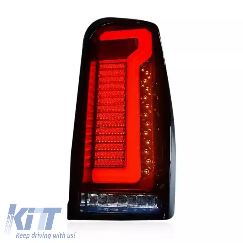 Set de stopuri potrivit pentru Mitsubishi L200 2019+ Bară LED Fum Red-image-6315287