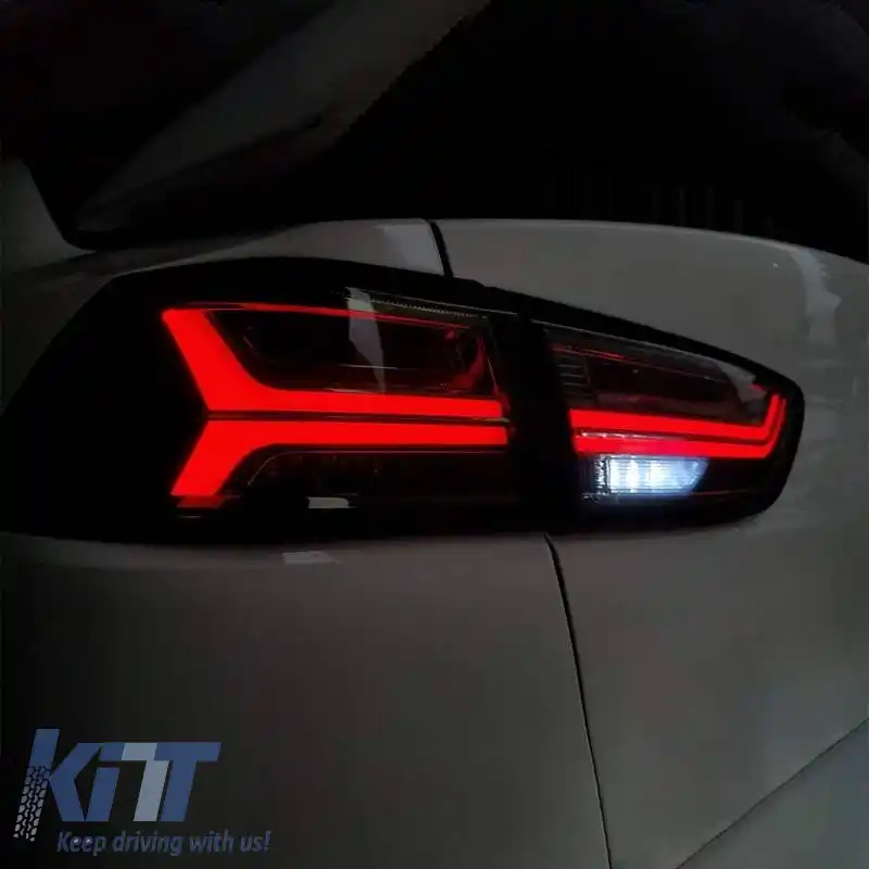 Set de Stopuri Potrivit pentru Mitsubishi Lancer X 08-17 Led Bar Smoke VLAND-image-6317322