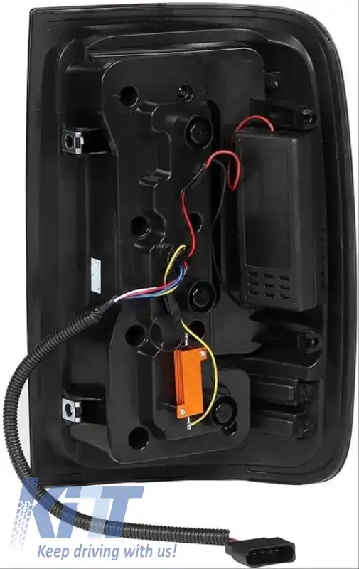Set de Stopuri Potrivit pentru VW Amarok 10-21 Bară Led Completă Semnal Dinamic Negru / Fum Carner-image-6314211