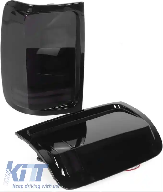 Set de Stopuri Potrivit pentru VW Amarok 10-21 Bară Led Completă Semnal Dinamic Negru / Fum Carner-image-6315265
