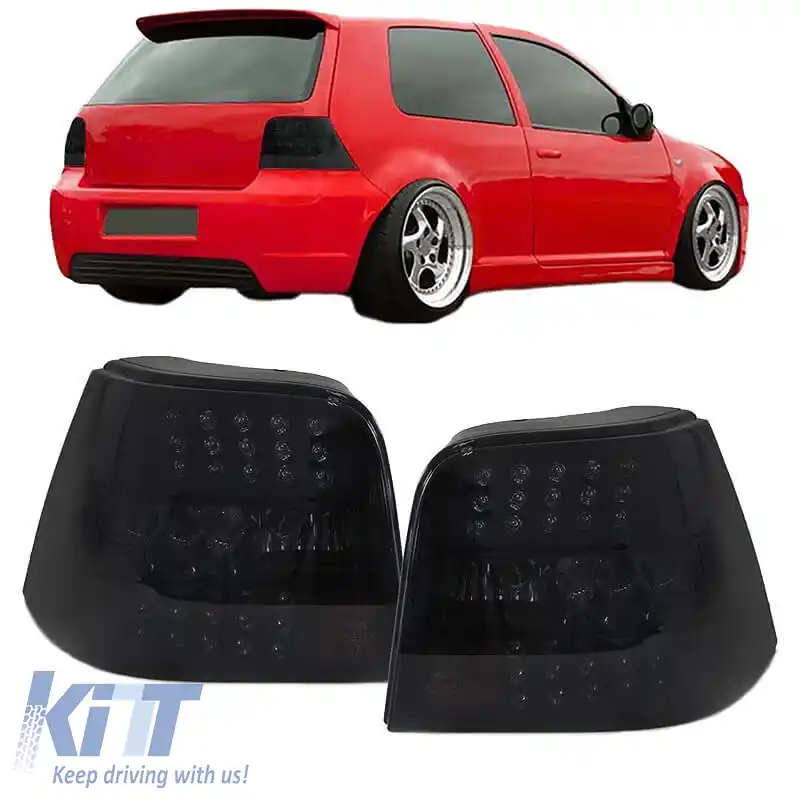 Set de Stopuri Potrivit pentru VW Golf IV (4) 97-03 LED Smoke Winjet-image-6325326