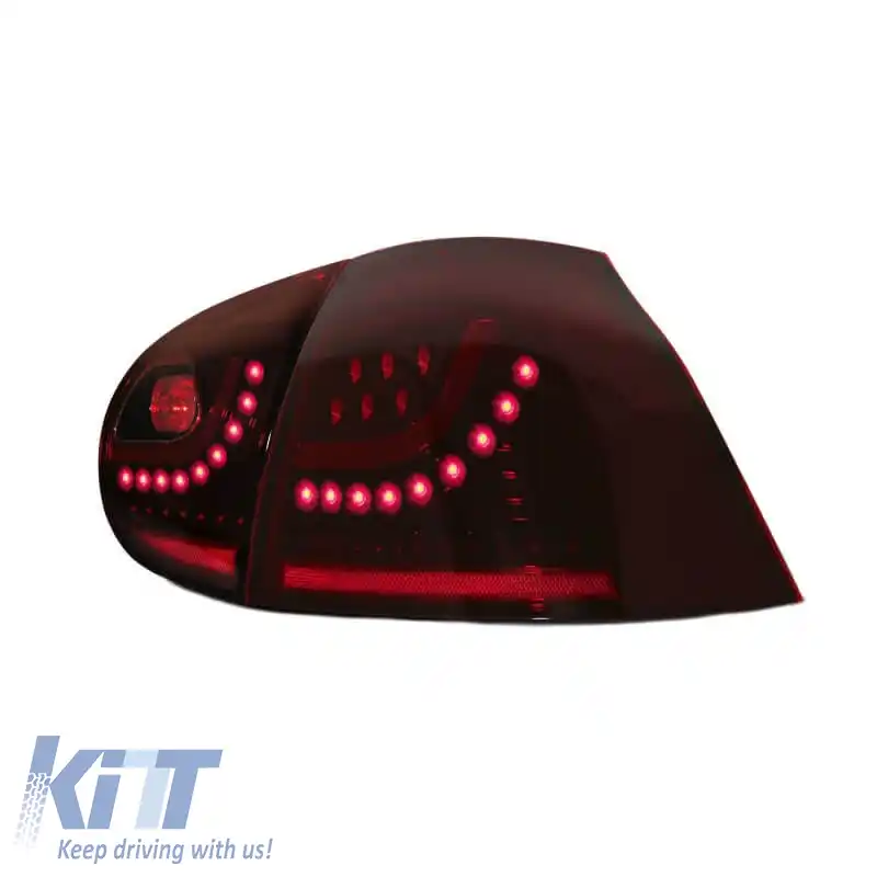 Set de stopuri potrivit pentru VW Golf V (5) 03-08 LED Urban Style Roșu Cireș/Smokey Winjet-image-6325297