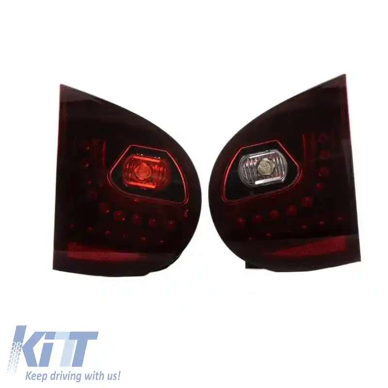 Set de stopuri potrivit pentru VW Golf V (5) 03-08 LED Urban Style Roșu Cireș/Smokey Winjet-image-6325301