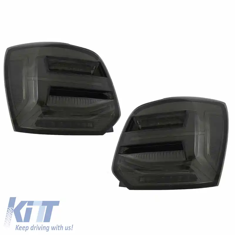 Set de Stopuri Potrivit pentru VW Polo 6R 09-14 LED Bar Dinamic Fum VLand-image-6294329