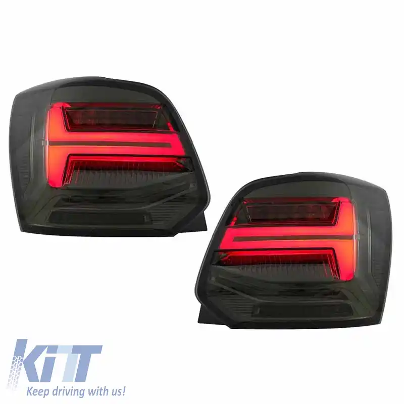 Set de Stopuri Potrivit pentru VW Polo 6R 09-14 LED Bar Dinamic Fum VLand-image-6294330