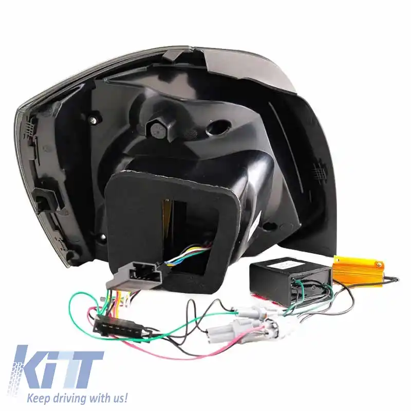 Set de Stopuri Potrivit pentru VW Polo 6R 09-14 LED Bar Dinamic Fum VLand-image-6294335