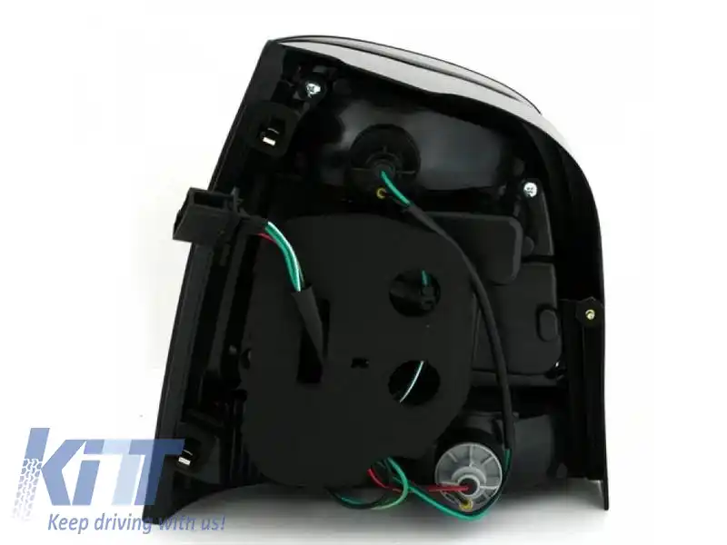 Set de stopuri potrivit pentru VW Polo 9N3 05-09 LED GTI/R20 Look Roșu/Transparent Eagle Eyes-image-6325259