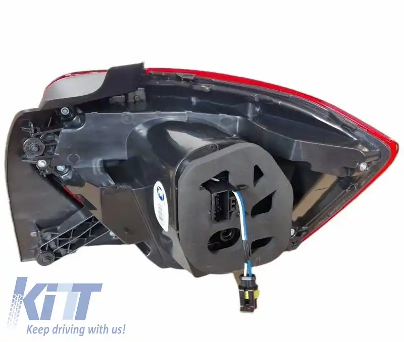 Set de Stopuri Potrivit pentru VW Polo AW 2018+ LED R-Line Look Roșu/Cristal-image-6314193