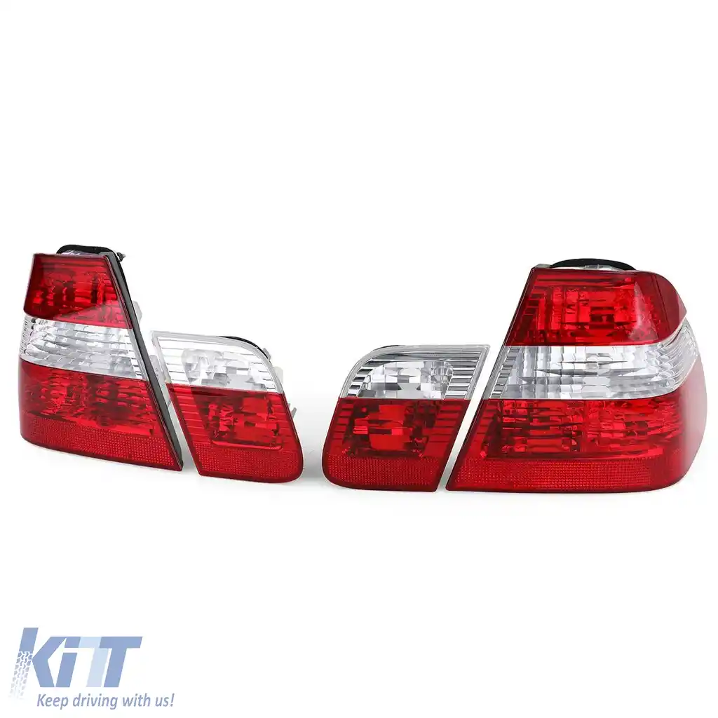 Set de stopuri roșii clare, potrivit pentru BMW Seria 3 E46 sedan facelift 2001-2005-image-6257141