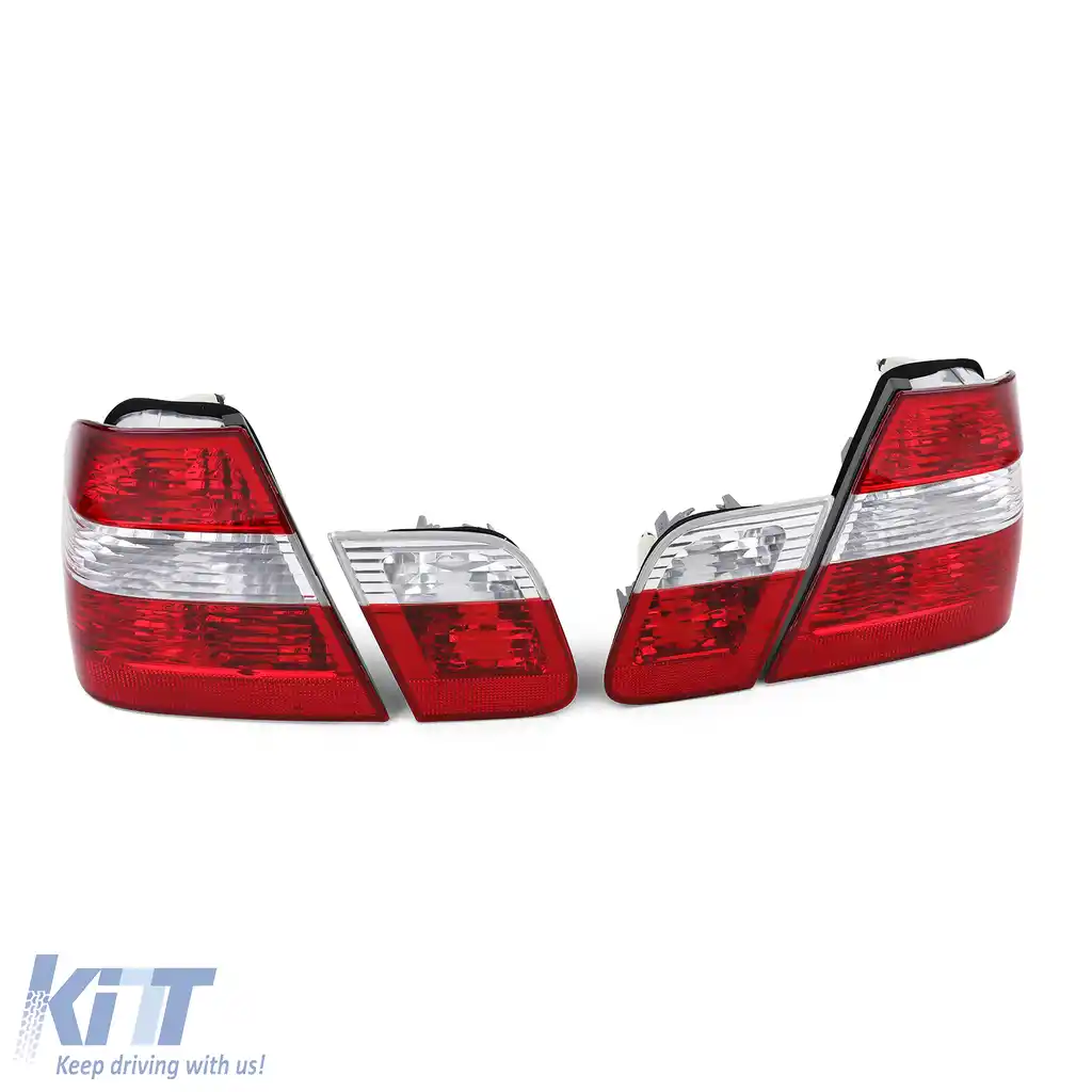 Set de stopuri roșii clare, potrivit pentru BMW Seria 3 E46 sedan facelift 2001-2005-image-6257143