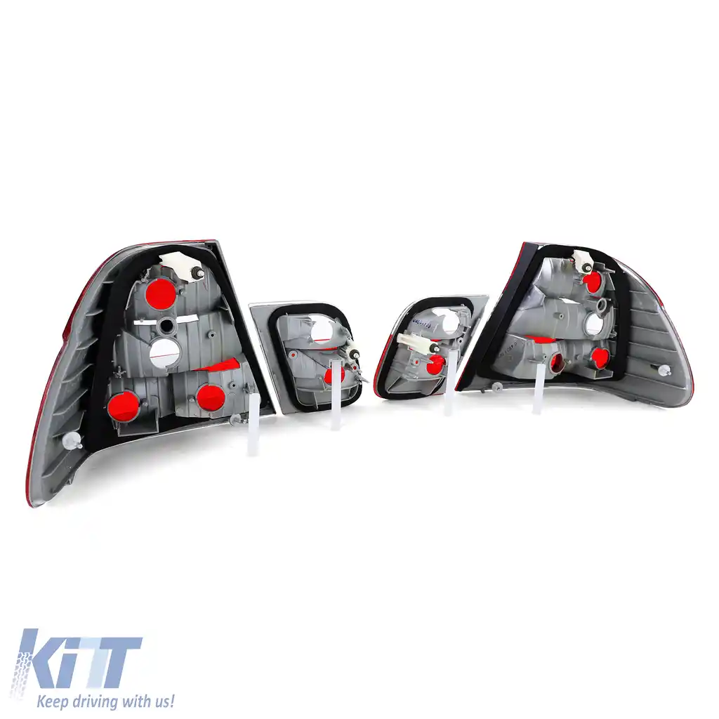 Set de stopuri roșii clare, potrivit pentru BMW Seria 3 E46 sedan facelift 2001-2005-image-6257144