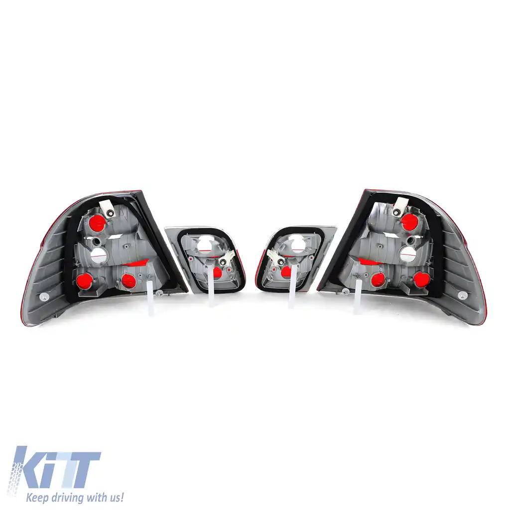 Set de stopuri roșii clare, potrivit pentru BMW Seria 3 E46 sedan facelift 2001-2005-image-6257145