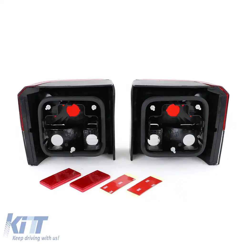 Set de stopuri roșii negre din cristal, potrivit pentru VW Bus Transporter T4 1990-2003-image-6190424