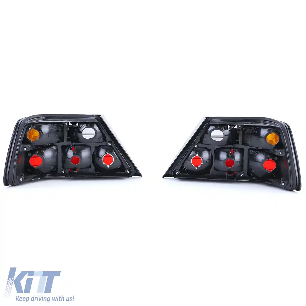 Set de stopuri roșii negre, potrivit pentru Mercedes W124 sedan coupe cabriolet 1985-1996-image-6193539