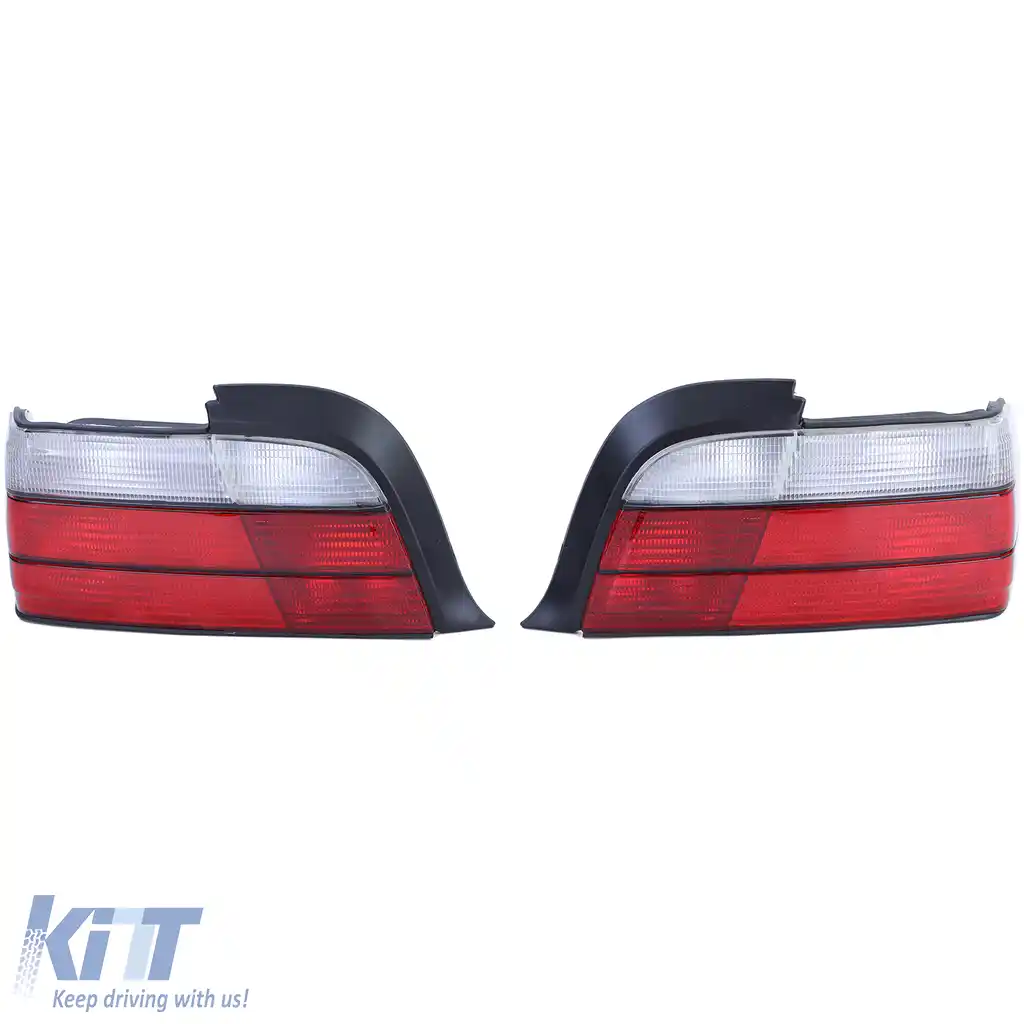 Set de stopuri roșu alb potrivit pentru BMW Seria 3 36 Coupe Cabrio, de asemenea M3 1990-1999-image-6196552