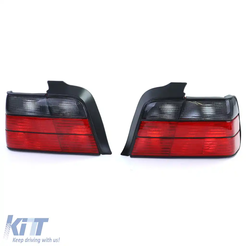 Set de stopuri Roșu Negru Fumat, potrivit pentru BMW Seria 3 E36 Sedan 90-99-image-6209563