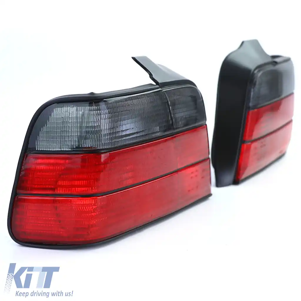 Set de stopuri Roșu Negru Fumat, potrivit pentru BMW Seria 3 E36 Sedan 90-99-image-6209564