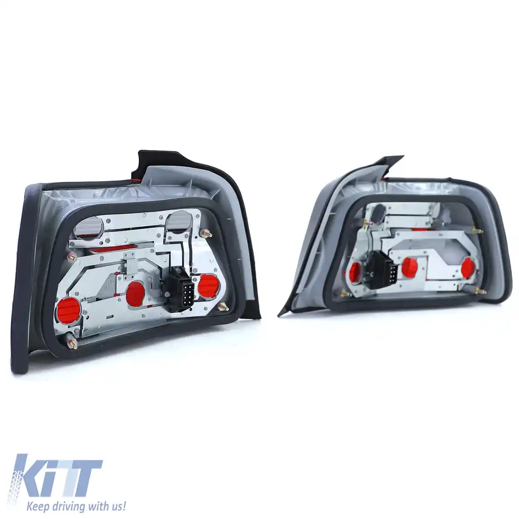 Set de stopuri Roșu Negru Fumat, potrivit pentru BMW Seria 3 E36 Sedan 90-99-image-6209567