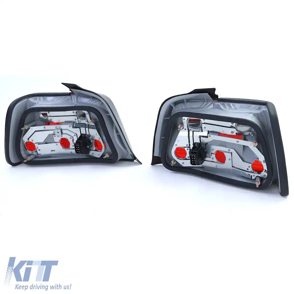 Set de stopuri Roșu Negru Fumat, potrivit pentru BMW Seria 3 E36 Sedan 90-99-image-6209568