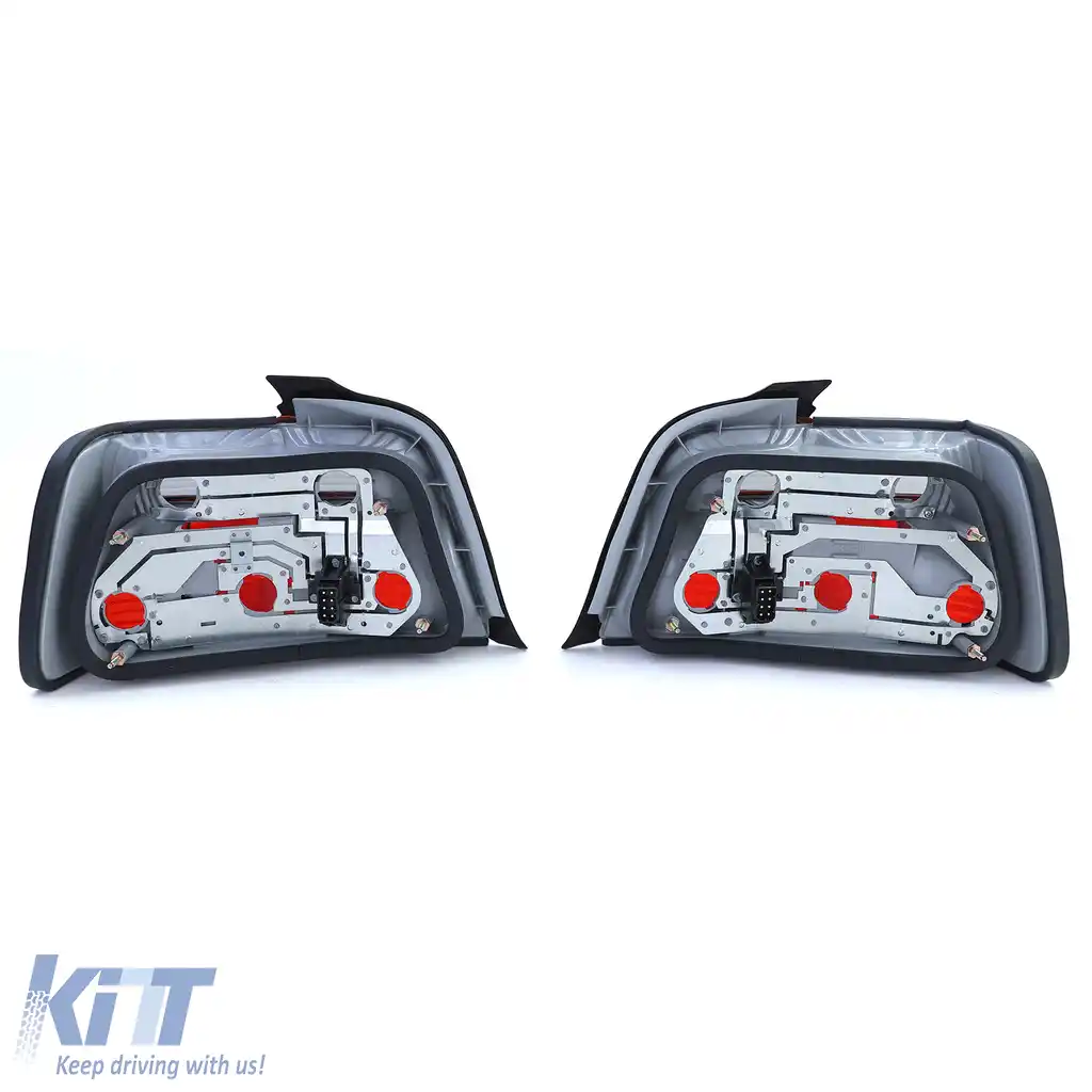 Set de stopuri Roșu Negru Fumat, potrivit pentru BMW Seria 3 E36 Sedan 90-99-image-6209569