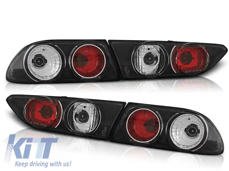 Set de stopuri tuning potrivit pentru Alfa Romeo 156 10.1997-06.2003 sedan/combinate cu bază neagră, stânga și dreapta