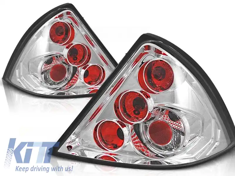 Set de stopuri tuning potrivit pentru Ford MONDEO MK3 09.2000-2007 Liftback cu bază cromată, stânga și dreapta
