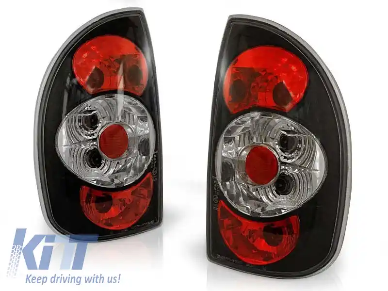 Set de stopuri tuning potrivit pentru Opel CORSA B 02.1993-10.2000 5 uși cu bază neagră, stânga și dreapta