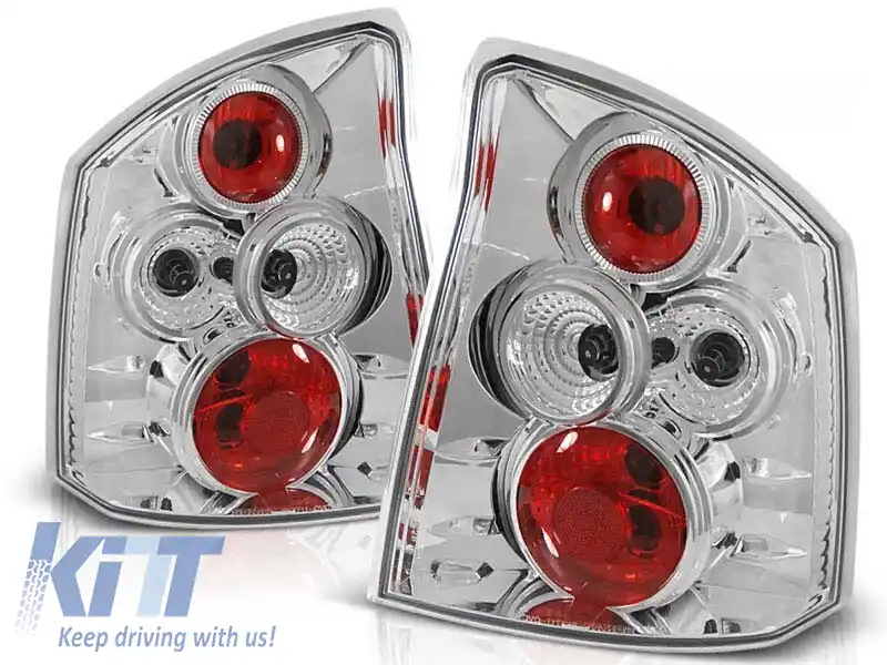 Set de stopuri tuning potrivit pentru Opel VECTRA C 04.2002-2008 sedan/hatchback cu bază cromată, stânga și dreapta