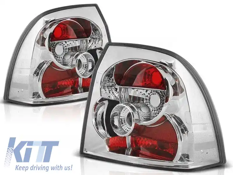 Set de stopuri tuning potrivit pentru Opel VECTRA B 1999-03.2002 sedan/hatchback cu bază cromată, stânga și dreapta