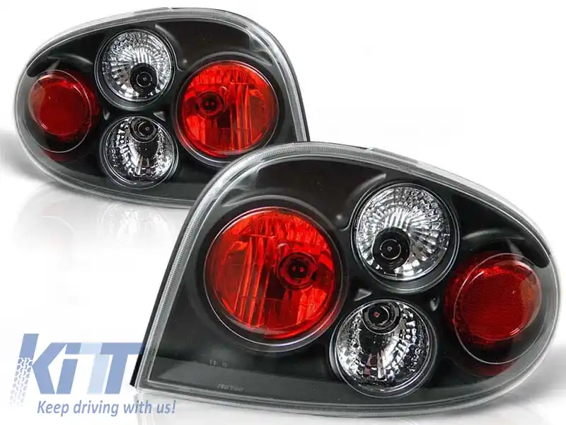 Set de stopuri tuning potrivit pentru Renault MEGANE 1996-10.2002 coupe, cabrio cu bază neagră, stânga și dreapta