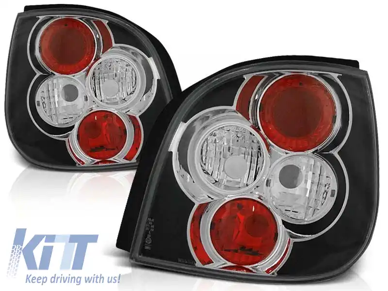 Set de stopuri tuning potrivit pentru Renault SCENIC 09.1999-05.2003 cu bază neagră, stânga și dreapta
