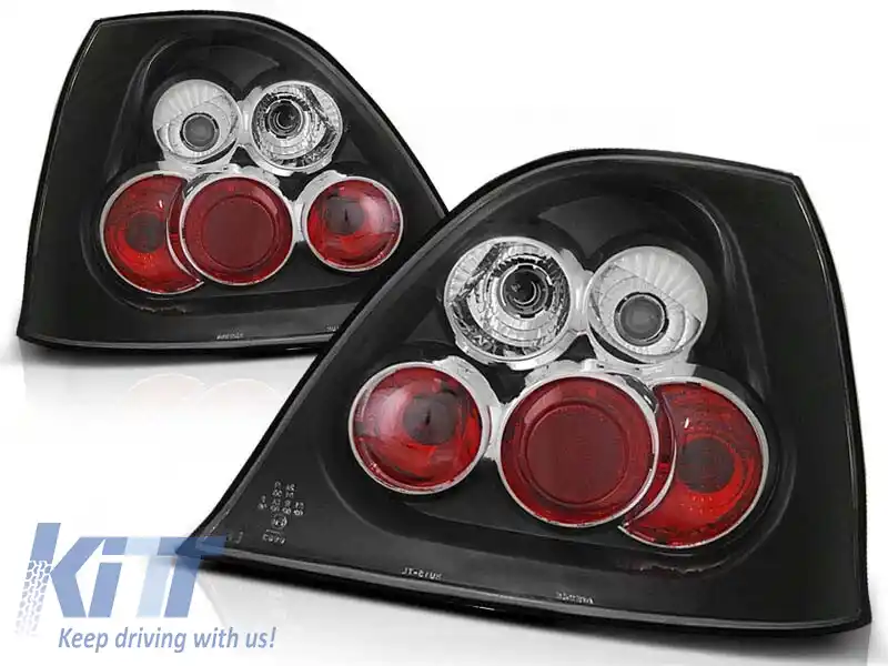 Set de stopuri tuning potrivit pentru Rover 200/25 11.1995-2005 3/5 uși, hatchback cu bază neagră, stânga și dreapta