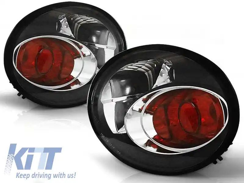 Set de stopuri tuning potrivit pentru Volkswagen NEW BEETLE 10.1998-05.2005 hatchback/cabriolet cu bază neagră, stânga și dreapta