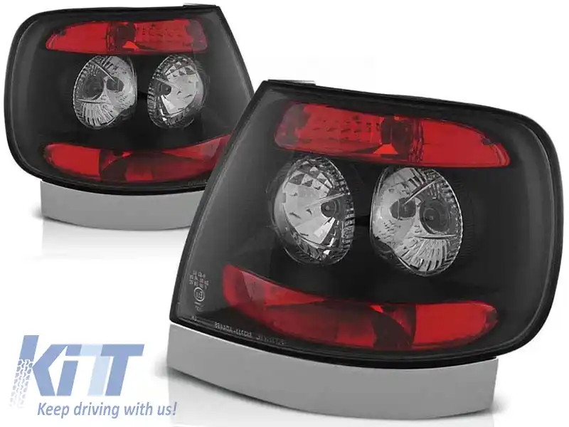 Set de stopuri tuning potrivite pentru Audi A4 11.1994-09.2000 sedan cu bază neagră, stânga și dreapta