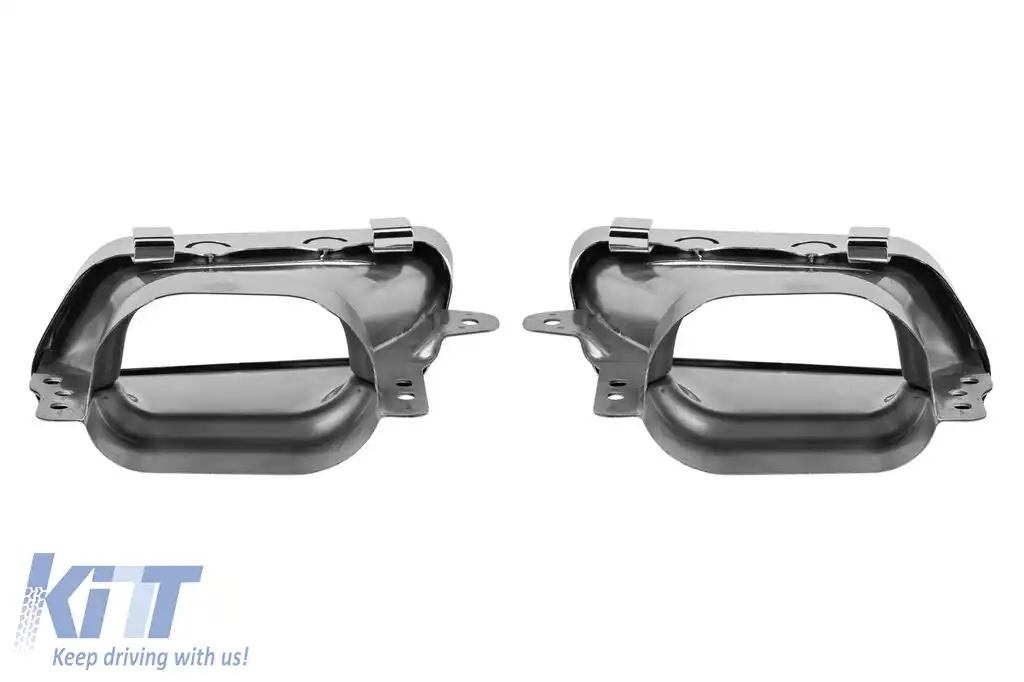 Set de terminații cromate tip CLA45 potrivit pentru Mercedes CLA W117 2013-2018, stânga și dreapta-image-6131387