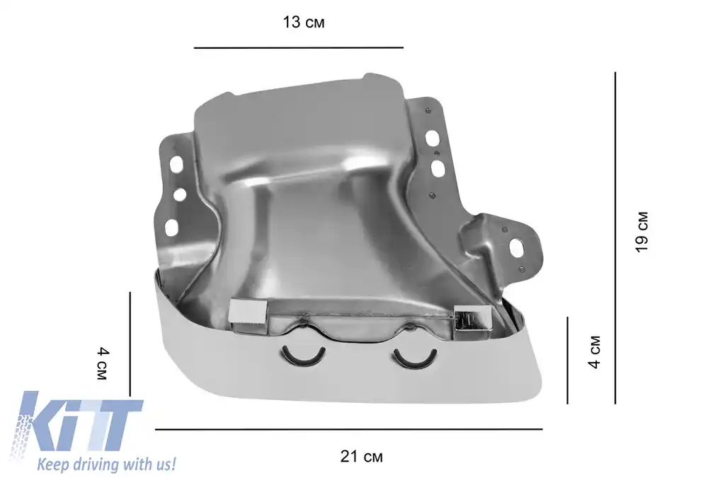 Set de terminații cromate tip CLA45 potrivit pentru Mercedes CLA W117 2013-2018, stânga și dreapta-image-6131388