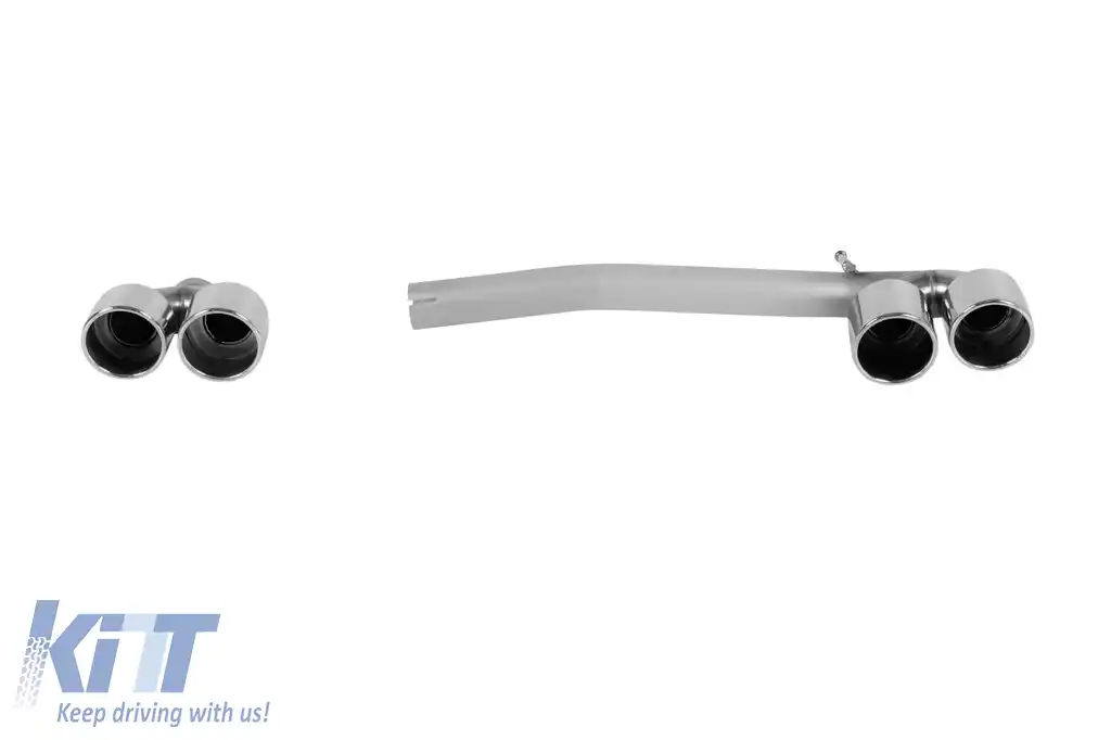 Set de terminații de eșapament cromate în stil M5, potrivit pentru BMW Seria 5 F10, F11 2010-2017