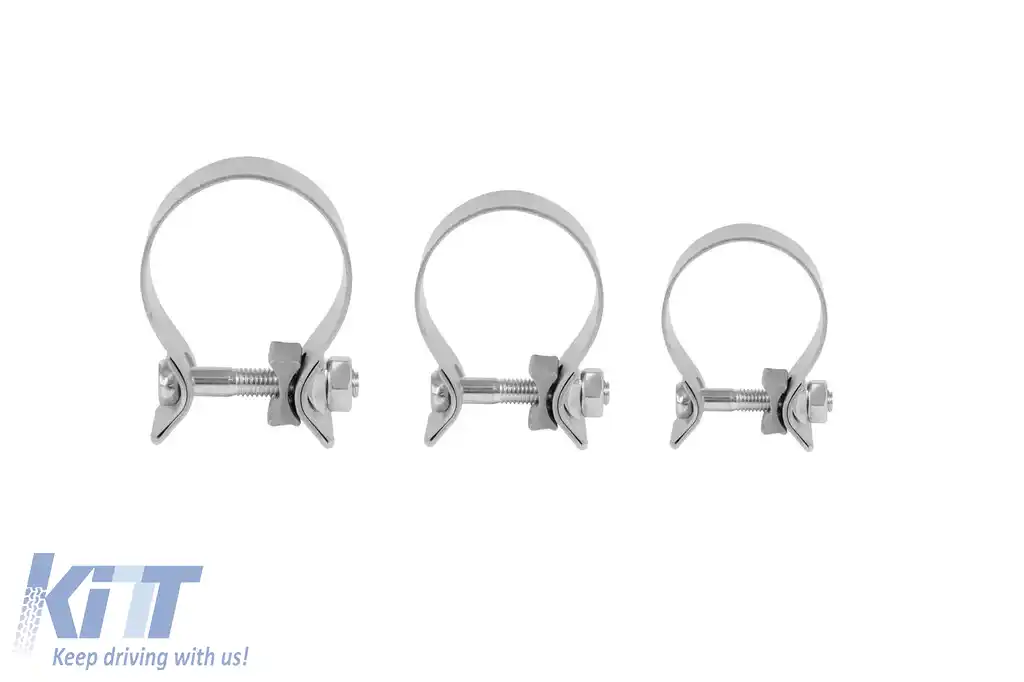 Set de terminații de eșapament cromate în stil M5, potrivit pentru BMW Seria 5 F10, F11 2010-2017-image-6139327