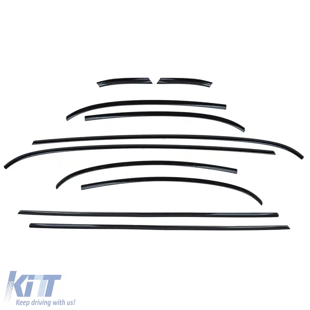 Set de trim dechrome piano negru lucios, 10 piese, potrivit pentru Mini F56 din 2014-image-6206897