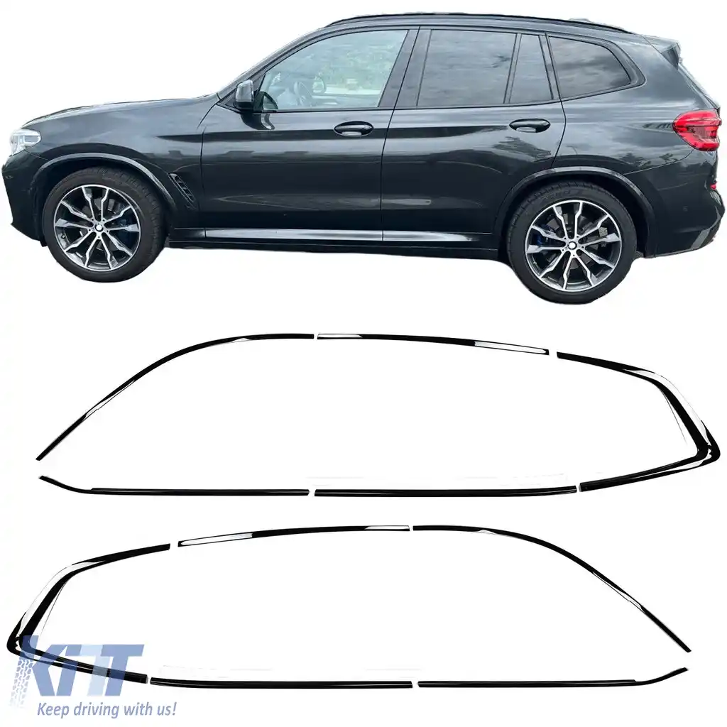 Set de trim Shadow Line lucios negru potrivit pentru BMW X3 G01 din 2017