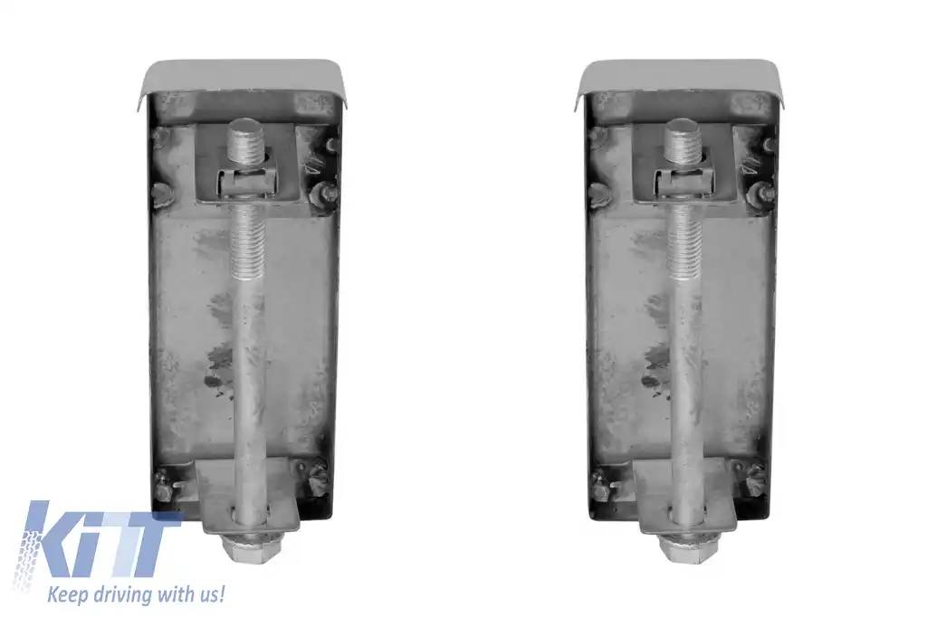 Set de trimuri cromate potrivit pentru bara frontală A Design a Mercedes G-Class W463, stânga și dreapta-image-6265594