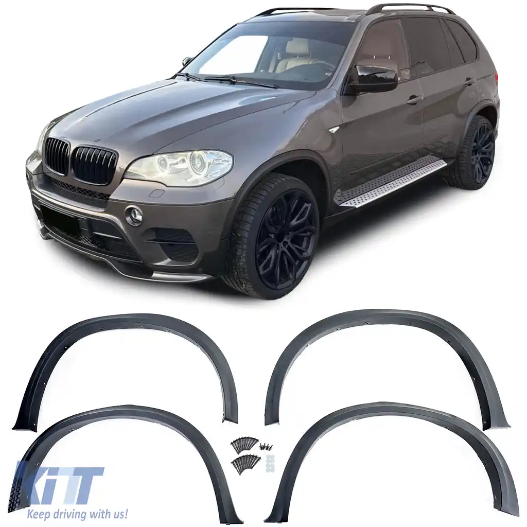 Set de trimuri pentru arcurile roților, 4 piese, potrivit pentru BMW X5 E70 07-13
