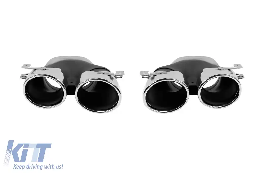 Set de vârfuri cromate tip E53 potrivit pentru Mercedes E-Class W213, S213 2016-2019, stânga și dreapta