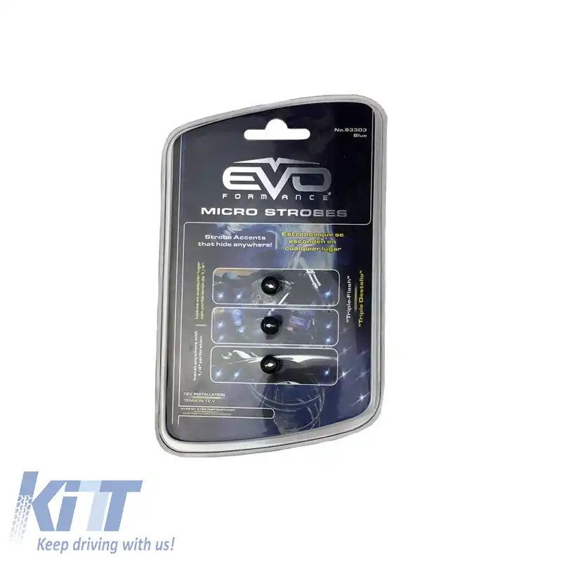 Set decorativ Led Mini Evo multifuncțional pentru interior și exterior, cu lumini intermitente de culoare albastră, 2 bucăți-image-6302741