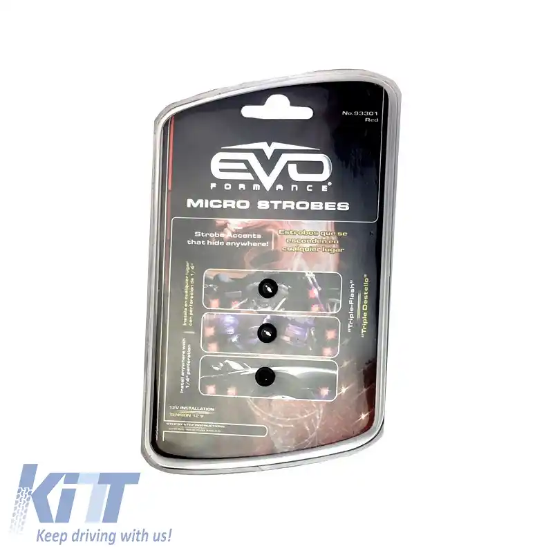 Set decorativ Led Mini Evo multifuncțional pentru interior și exterior, culoare roșie intermitentă, 2 bucăți-image-6302764