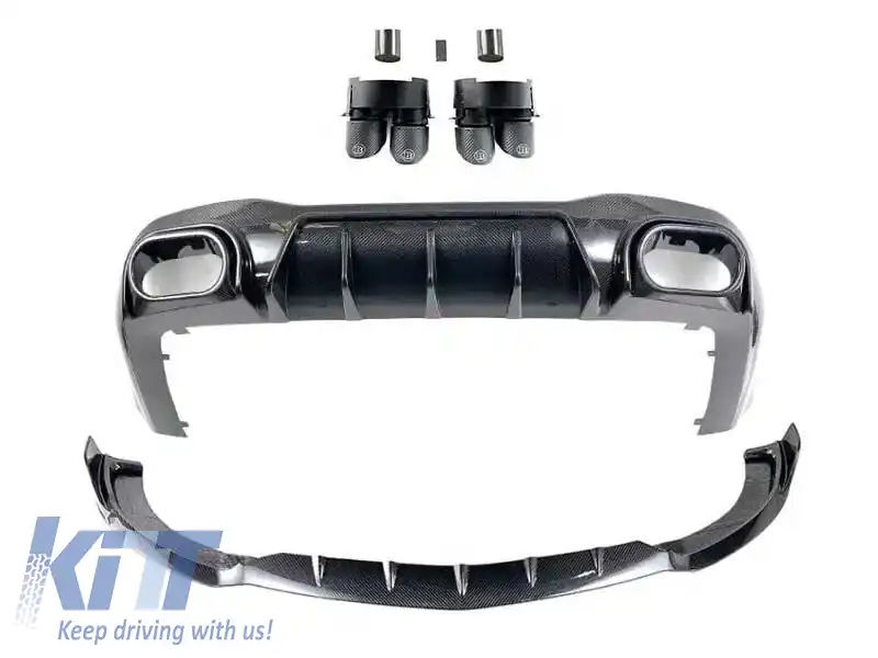 Set din carbon BRBS potrivit pentru bara din față și din spate a Mercedes A Design GT 4 Door Coupe X290 după 2019