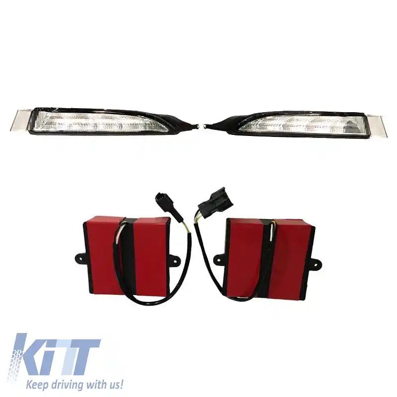 Set DRL potrivit pentru VW Scirocco 08-14 R20 Look Bumper 2 Piese-image-6294919
