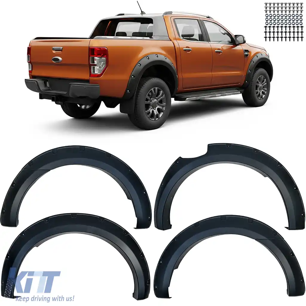 Set extensii arcuri roată pentru aripă cu șuruburi medii pentru Ford Ranger T7 T8 15-22