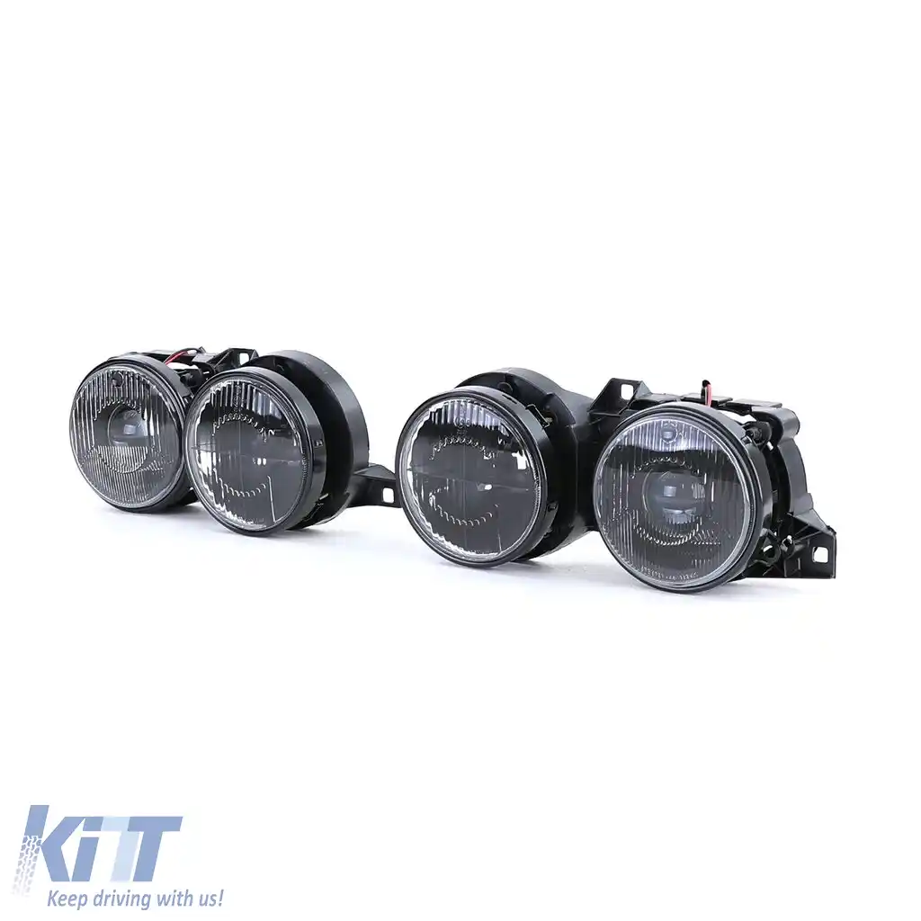 Set faruri fumuriu negru potrivit pentru BMW Seria 3 E30 87-93-image-6195814